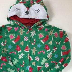Max and  Olivia Christmas Fox Onesie sz. 14/16